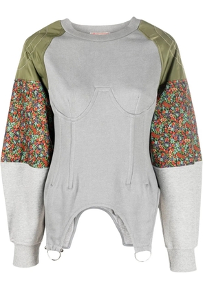 Andersson Bell mix-fabric sweatshirt - Grey