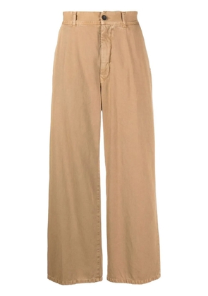 Incotex high-waist wide leg trousers - Brown