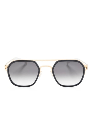 Mykita Leeland geometric-frame sunglasses - Gold