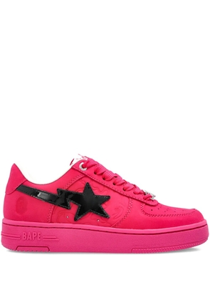 A BATHING APE® star-appliqué sneakers - Pink