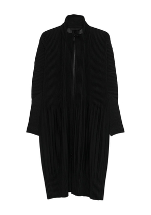 Homme Plissé Issey Miyake pleated zip-up coat - Black