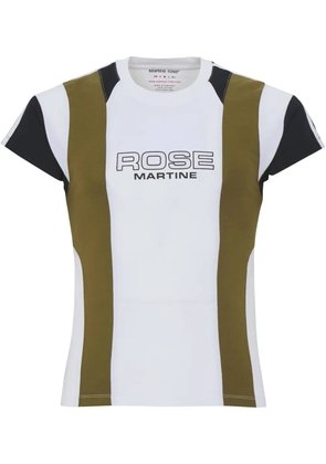 Martine Rose Shrunken Panelled T-shirt - White