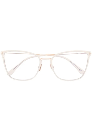 TOM FORD Eyewear cat-eye frame glasses - Neutrals
