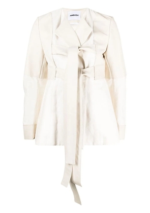 AMBUSH tie-front wrap blazer - Neutrals