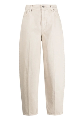 TOTEME high-waist tapered-leg jeans - Neutrals