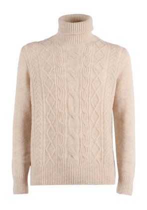 Ballantyne cable-knit turtleneck sweater - Neutrals