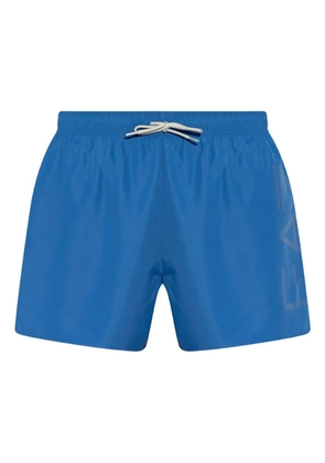 Ea7 Emporio Armani logo-print swim shorts - Blue