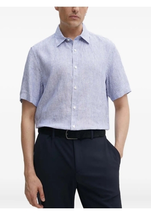 Theory striped short-sleeve shirt - Blue