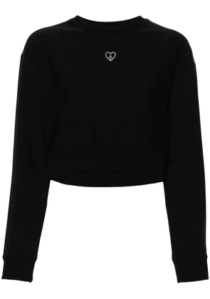 MOSCHINO JEANS logo-patch sweatshirt - Black