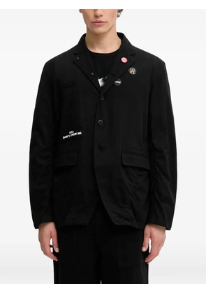 Undercover appliqué tailored jacket - Black