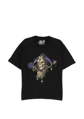 Melt graphic-print T-shirt - Black