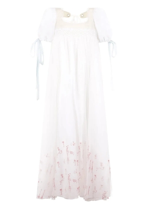 Rabbit Yuyan sheer midi dress - White