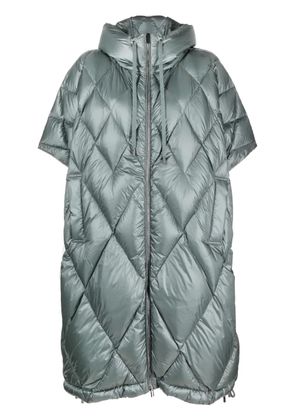 Peserico short-sleeved quilted coat - Green