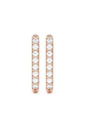 LOEV 14K rose gold Allday diamond hoop earrings