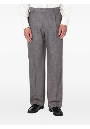 PT Torino herringbone pleated trousers - Grey