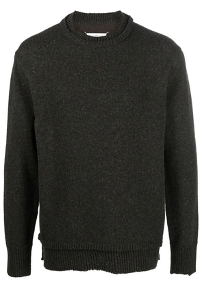 Maison Margiela elbow-patch knitted jumper - Green
