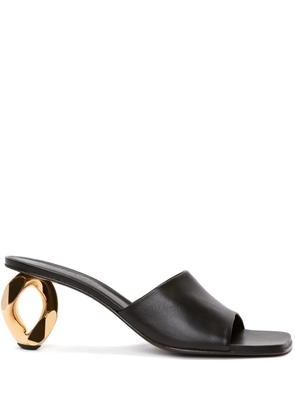 JW Anderson chain heel leather sandals - Black