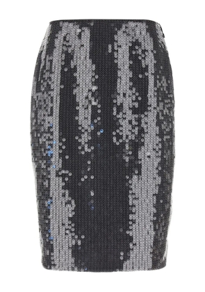 ROTATE BIRGER CHRISTENSEN sequin midi straight skirt - Black