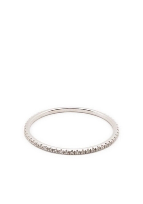 Ef Collection 14kt white gold diamond eternity stack ring - Silver