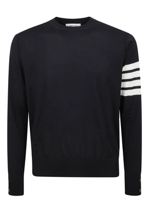 Thom Browne four stripe long sleeve sweater - Blue