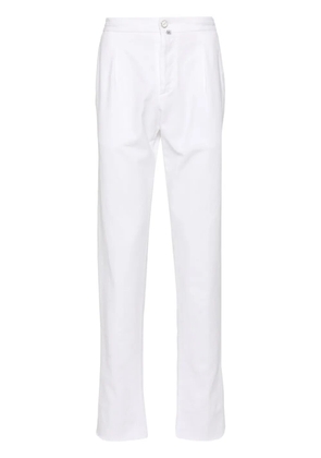 Kiton tapered-leg trousers - White
