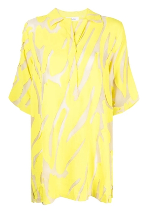 Rodebjer Lori drop-shoulder minidress - Yellow