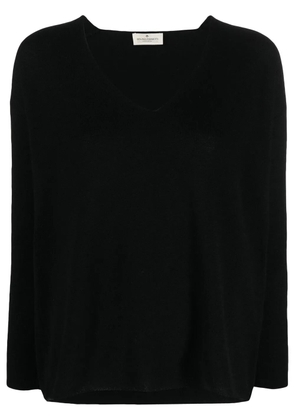 Bruno Manetti long-sleeve cashmere jumper - Black