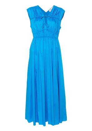 DVF Diane von Furstenberg Gillian poplin maxi dress - Blue