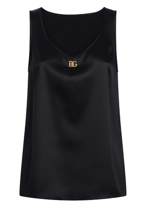 Dolce & Gabbana DNA DG-plaque blouse - Black