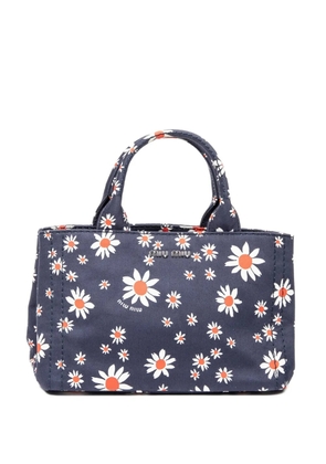 Miu Miu Pre-Owned floral handle bag - Blue