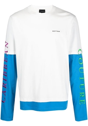 Botter logo print long sleeve T-shirt - White