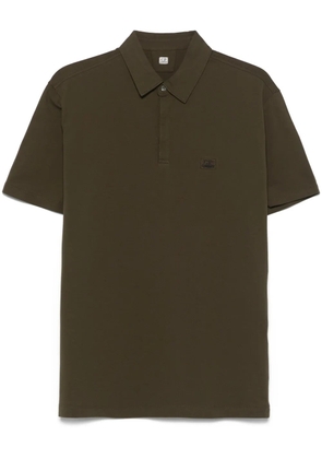C.P. Company logo-patch polo shirt - Green