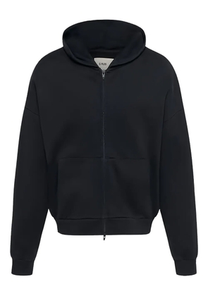 O.FILES Origami zip-up hoodie - Black