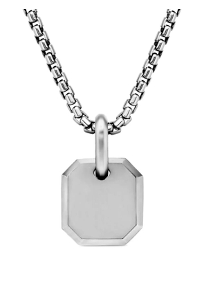 David Yurman sterling silver octagonal amulet pendant