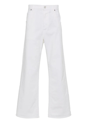 ETRO Pegaso-embroidery straight-leg jeans - White