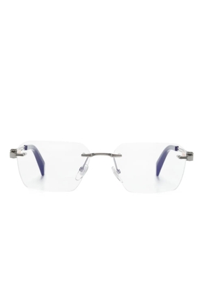 Chopard Eyewear logo-plaque frameless glasses - Silver