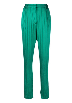 Forte Forte striped high-waisted trousers - Green