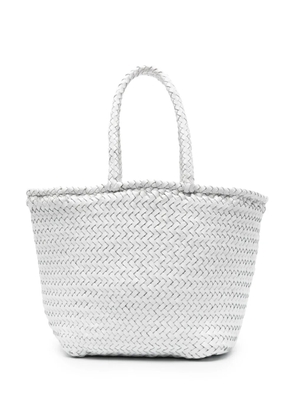 DRAGON DIFFUSION small Grace Basket tote bag - White