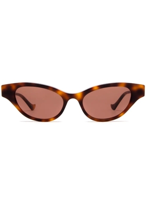 Gucci Eyewear cat-eye frame sunglasses - Brown
