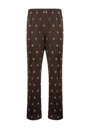 Needles jacquard-pattern track pants - Brown