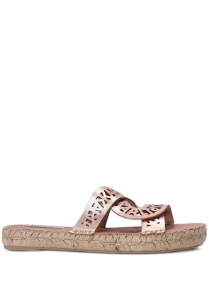 Karl Lagerfeld Souk Interlok Loop espadrille slides - Pink