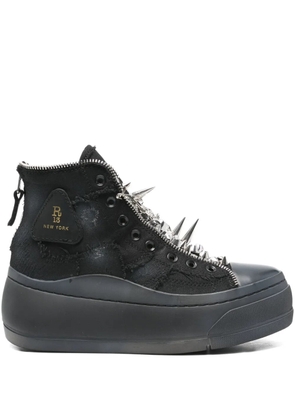 R13 zip-detail sneakers - Black