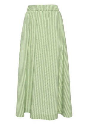 Rodebjer Marla striped midi skirt - Green