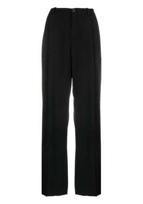 Vince inverted-pleat wide-leg trousers - Black