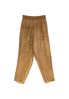 Uma Wang diamond-pattern trousers - Brown