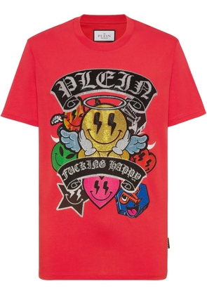 Philipp Plein Strass Smile T-shirt - White