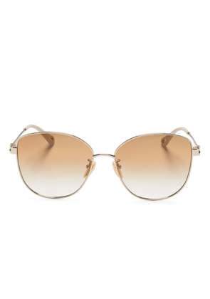 Chloé Eyewear butterfly-frame sunglasses - Gold