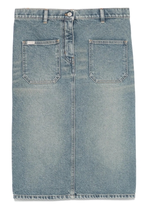 Courrèges denim midi skirt - Blue