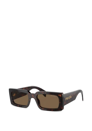 Prada Eyewear rectangle-frame sunglasses - Brown