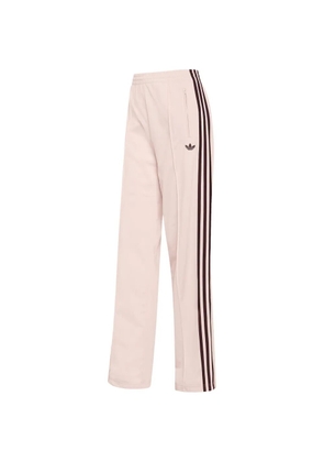 adidas stripe loose track pants - Pink